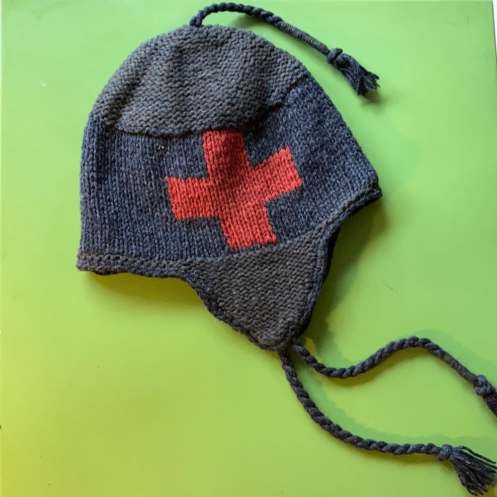 Wool ski hat - super warm! Fleece lined